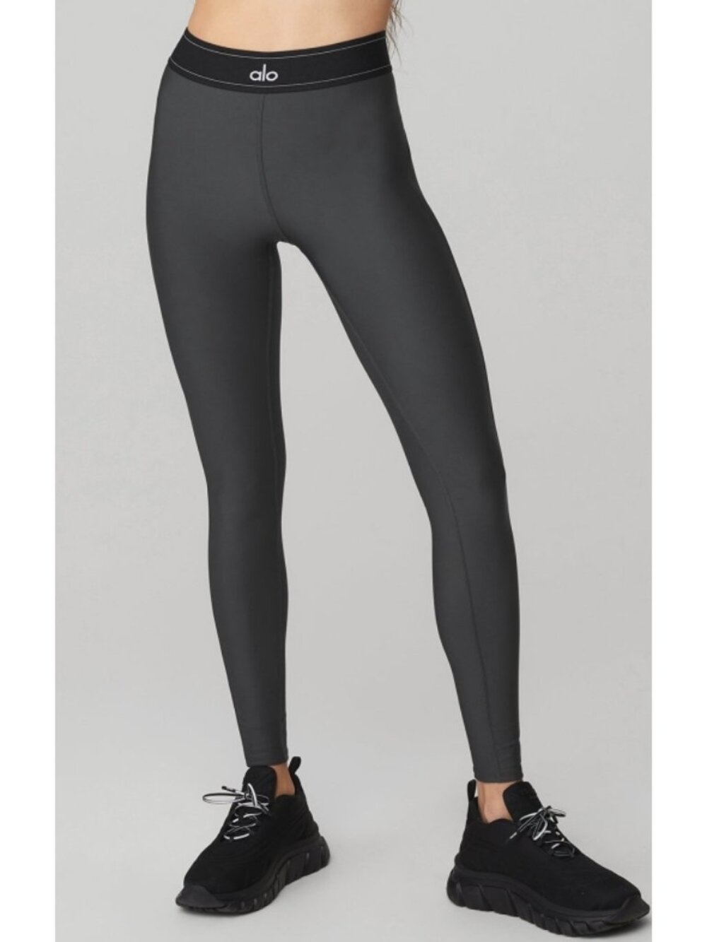 Alo Airlift High-Waist Suit Up Leggings Anthracite Black Hi-Rise Waisted Tights